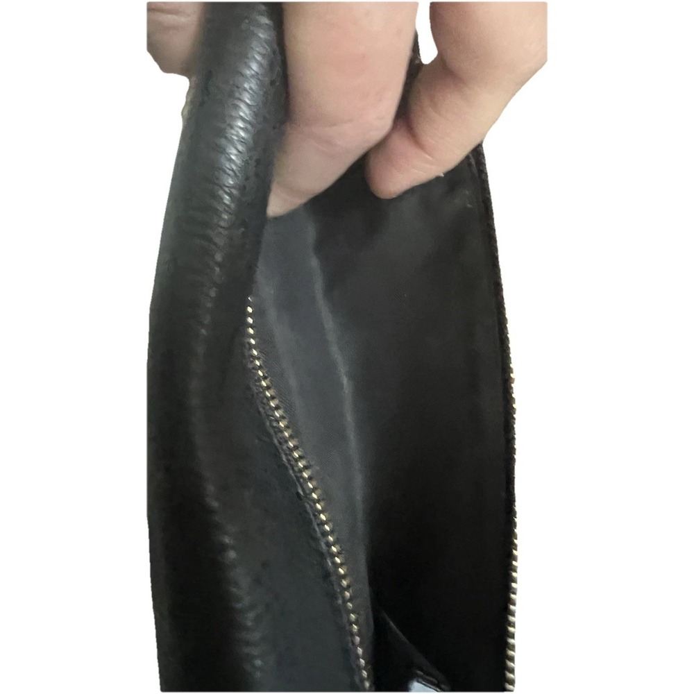 Coach Black Envelope Trifold Wallet for Women with Card Pockets, Zipper Pocket - Picture 14 of 14